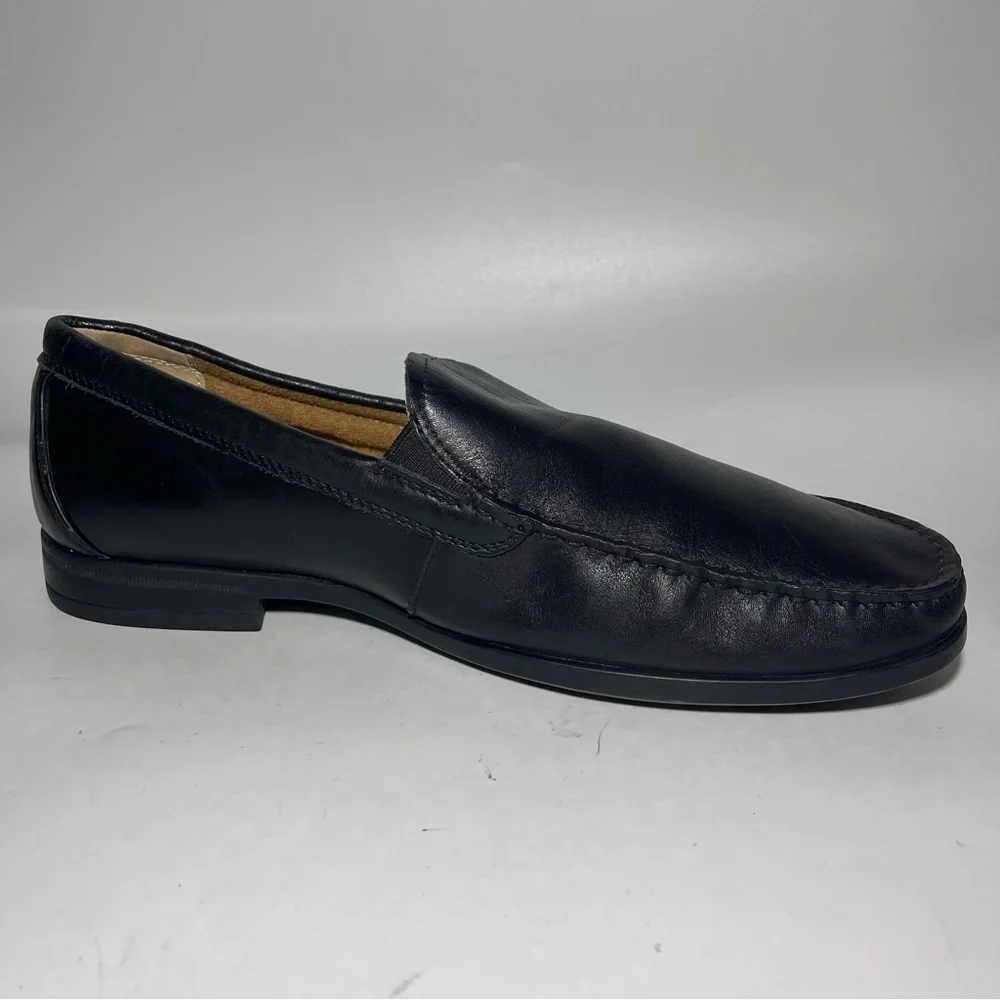 NUN BUSH Dark Brown leather SlipOn Moc Loafer Shoe